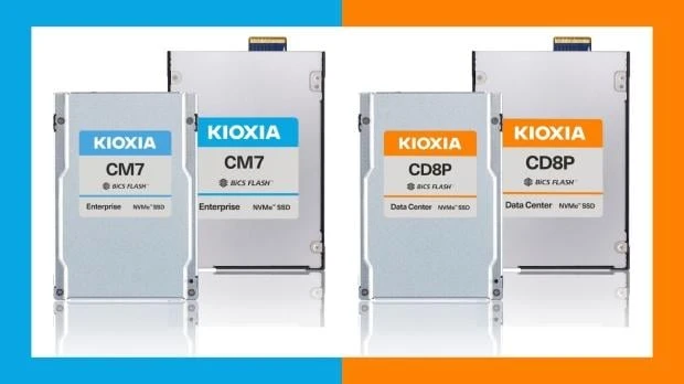 KIOXIA SSDs achieve PCIe 5.0 compliance, up to 30TB capacity, and up to 14,000 MB/s