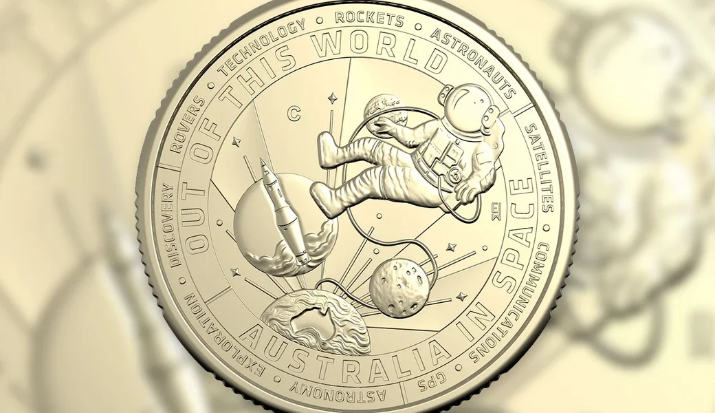 Australia celebrates space history on world's 1st coin minted in 2024