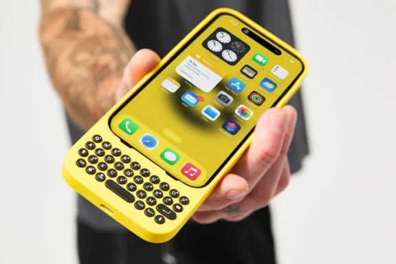 Clicks is a BlackBerry-style iPhone keyboard case designed for creators