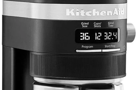 The KitchenAid Burr coffee grinder is at its lowest price ever
