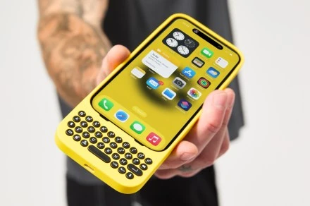 This crazy accessory adds a physical keyboard to your iPhone